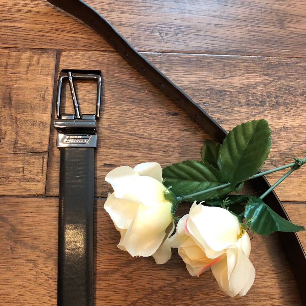 Boys Black Leather Belt.